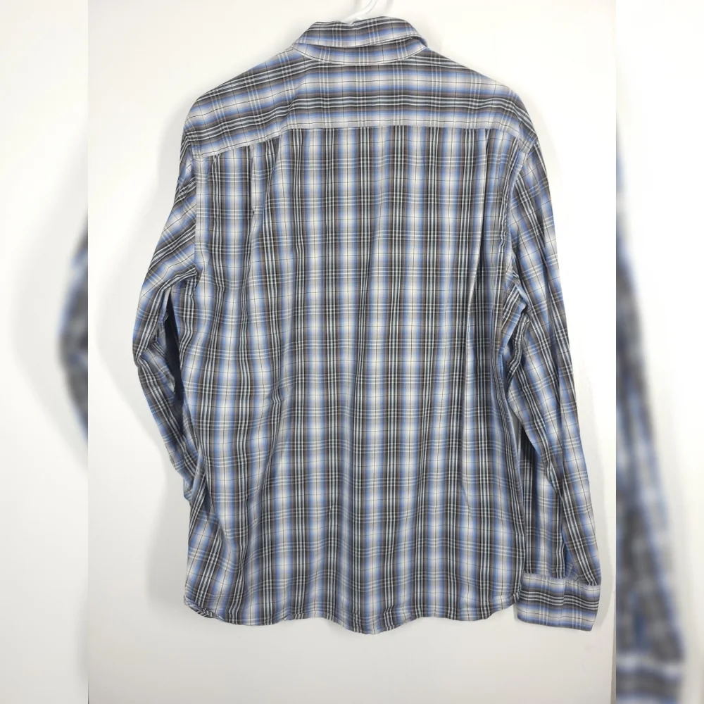 J. Crew Plaid Button Down Shirt Blue Gray
